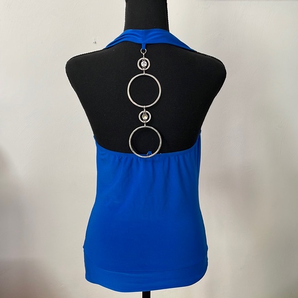 MKM sleeveless top blue size small - Picture 2 of 5